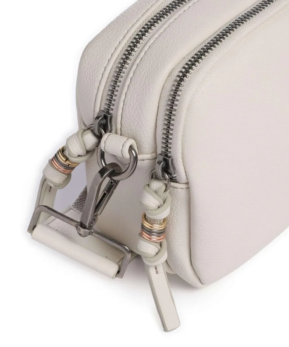 Bestie Umhängetasche recyceltes Leder, Polyurethane elfenbein