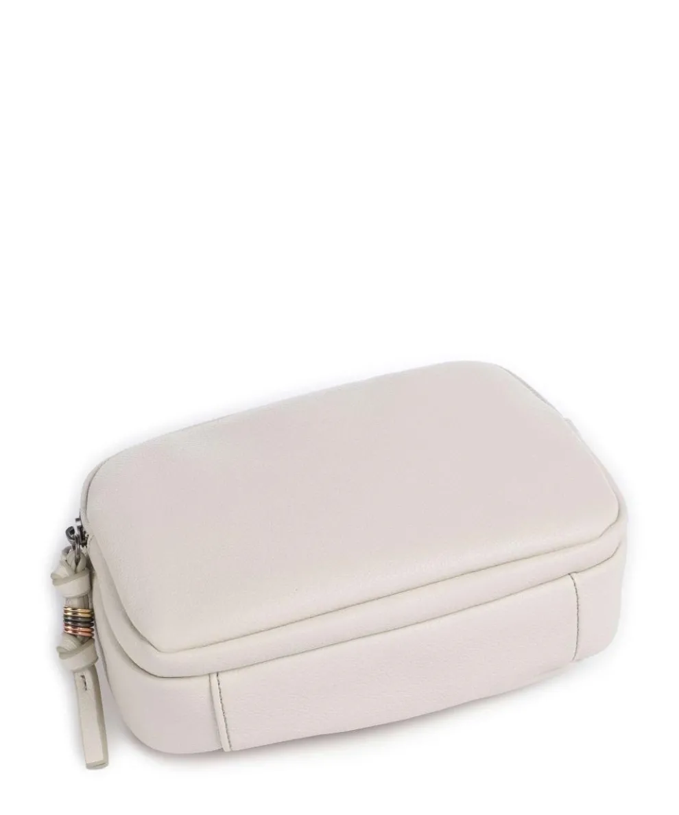 Bestie Umhängetasche recyceltes Leder, Polyurethane elfenbein