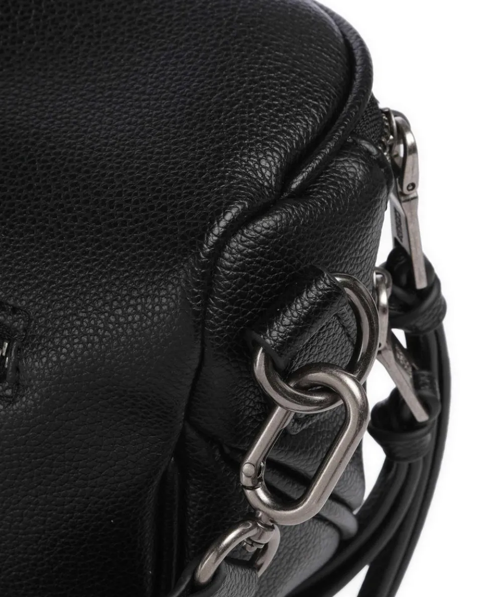 Bestie Umhängetasche recyceltes Leder schwarz