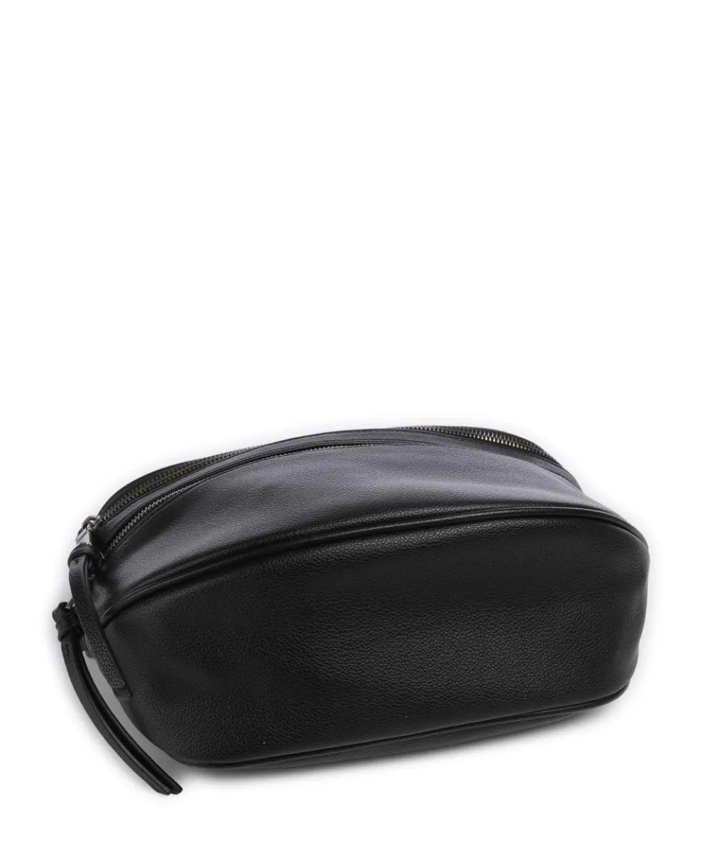 Bestie Umhängetasche recyceltes Leder schwarz