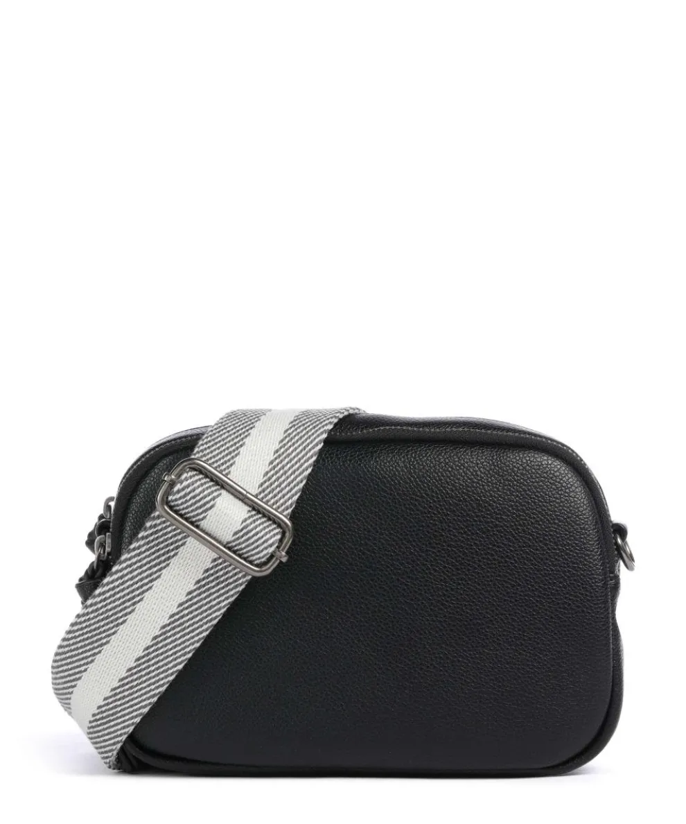 Bestie Umhängetasche recyceltes Leder, Polyurethane schwarz