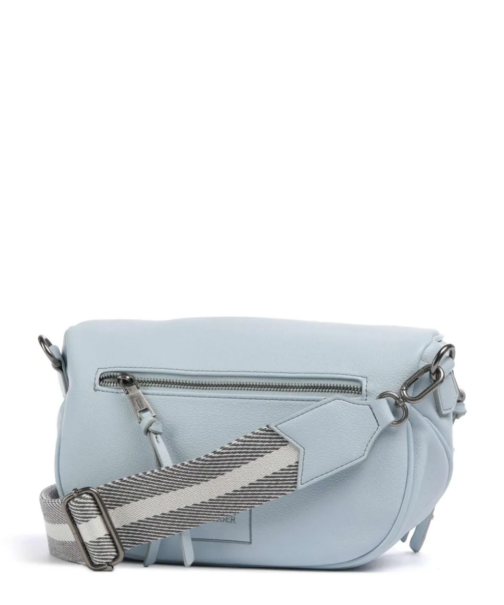 Bestie Umhängetasche recyceltes Leder hellblau