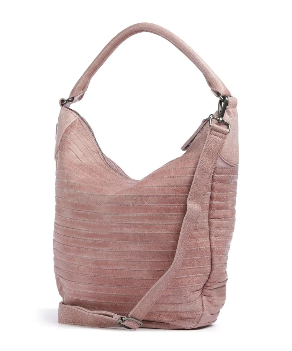 Bestseller Collection Gürteltier S Beuteltasche genarbtes Leder rosa