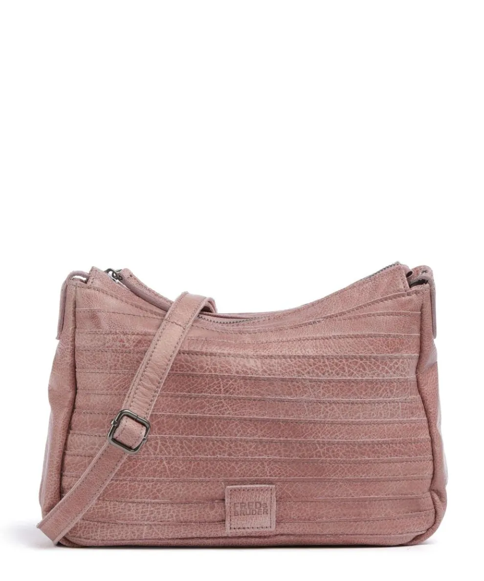 Bestseller Umhängetasche genarbtes Leder rosa