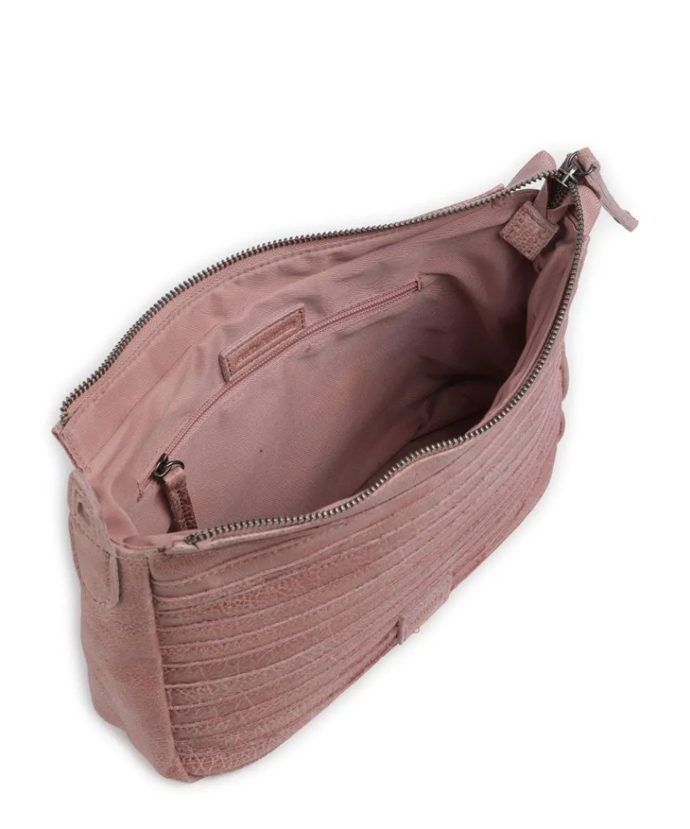 Bestseller Umhängetasche genarbtes Leder rosa