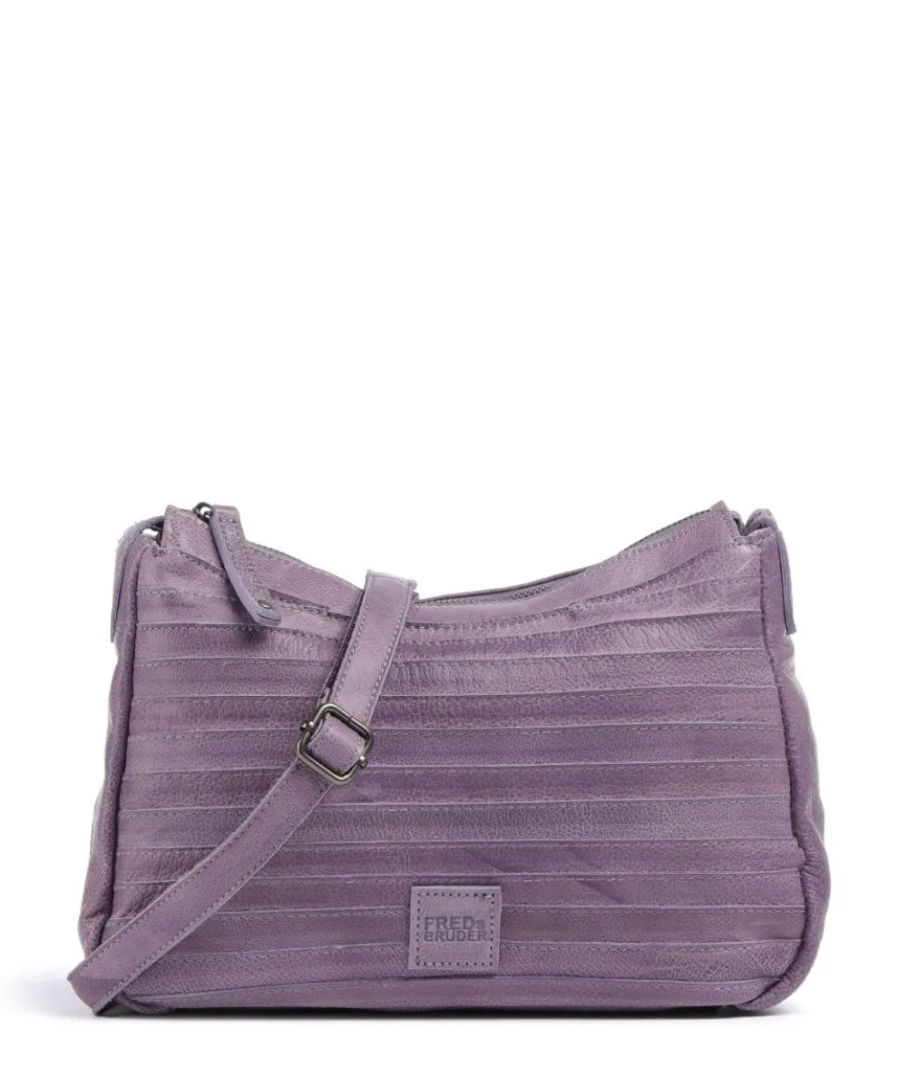 Bestseller Umhängetasche genarbtes Leder lavendel