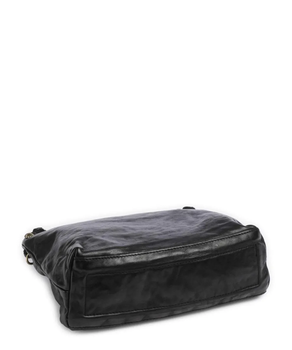 Beuteltasche fein genarbtes Rindsleder schwarz