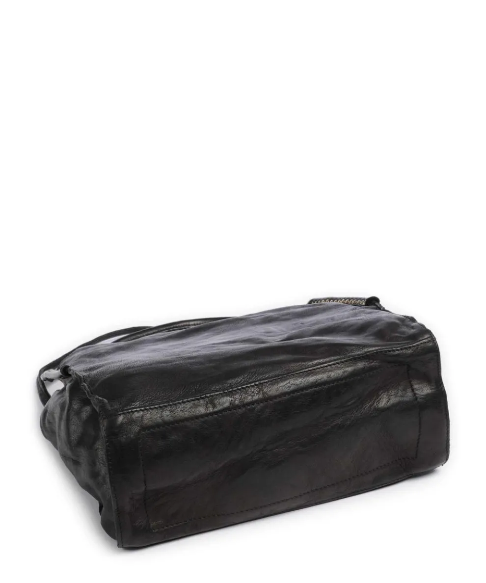 Beuteltasche fein genarbtes Rindsleder schwarz