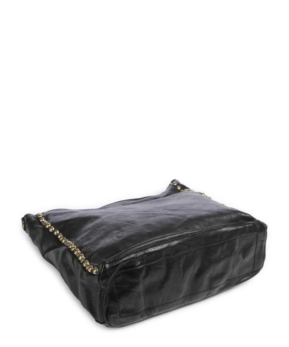 Beuteltasche fein genarbtes Rindsleder schwarz