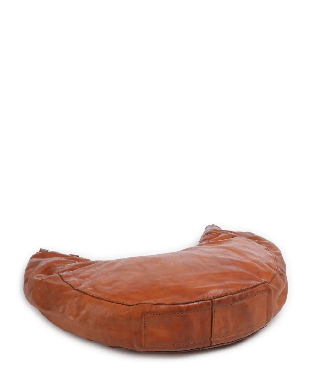 Beuteltasche fein genarbtes Rindsleder cognac