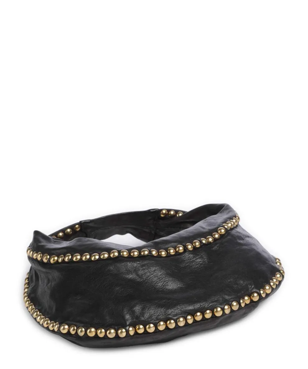 Beuteltasche fein genarbtes Rindsleder schwarz