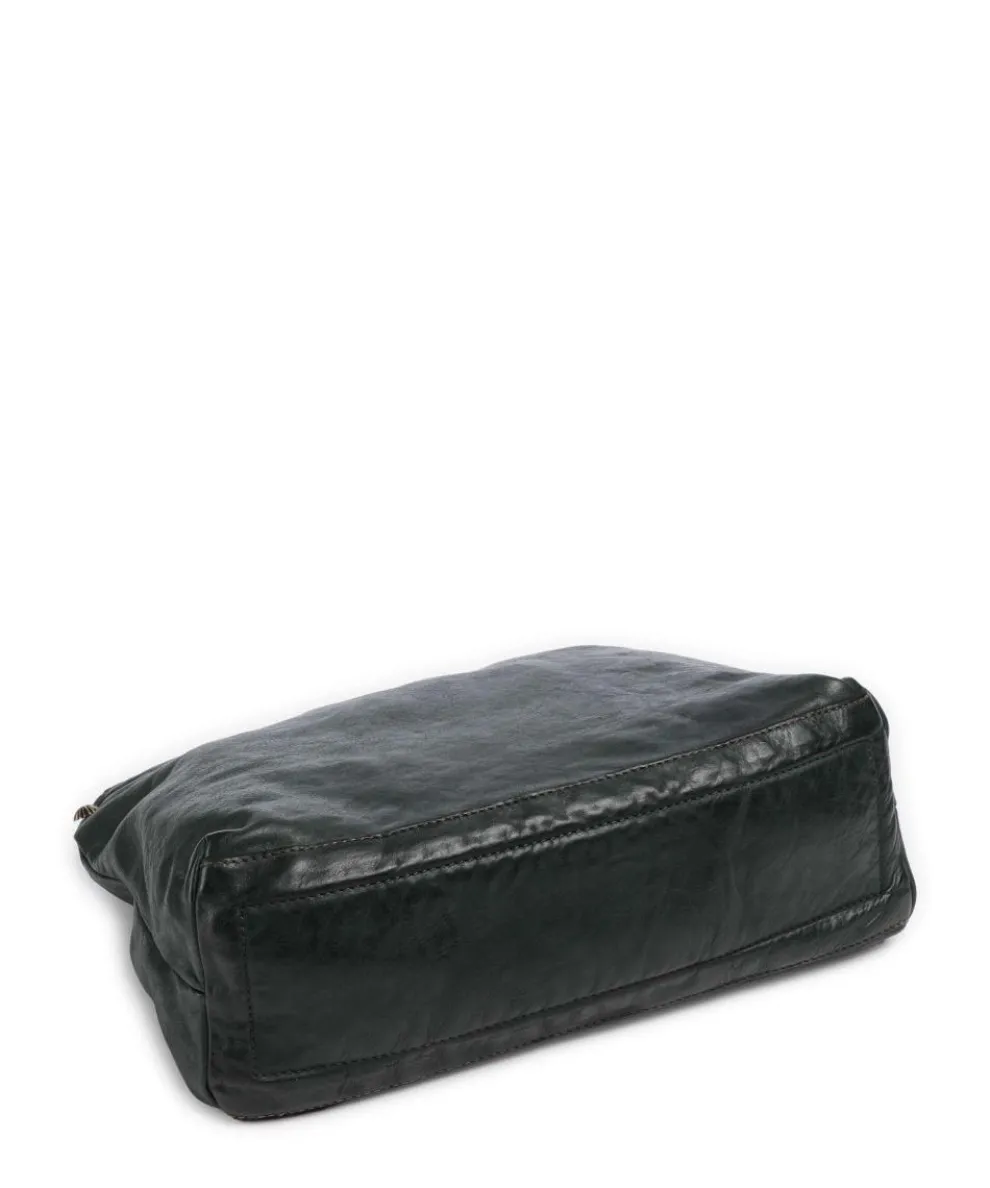 Beuteltasche fein genarbtes Rindsleder dunkelgrün