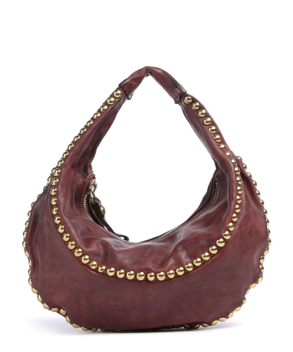 Beuteltasche fein genarbtes Rindsleder bordeaux