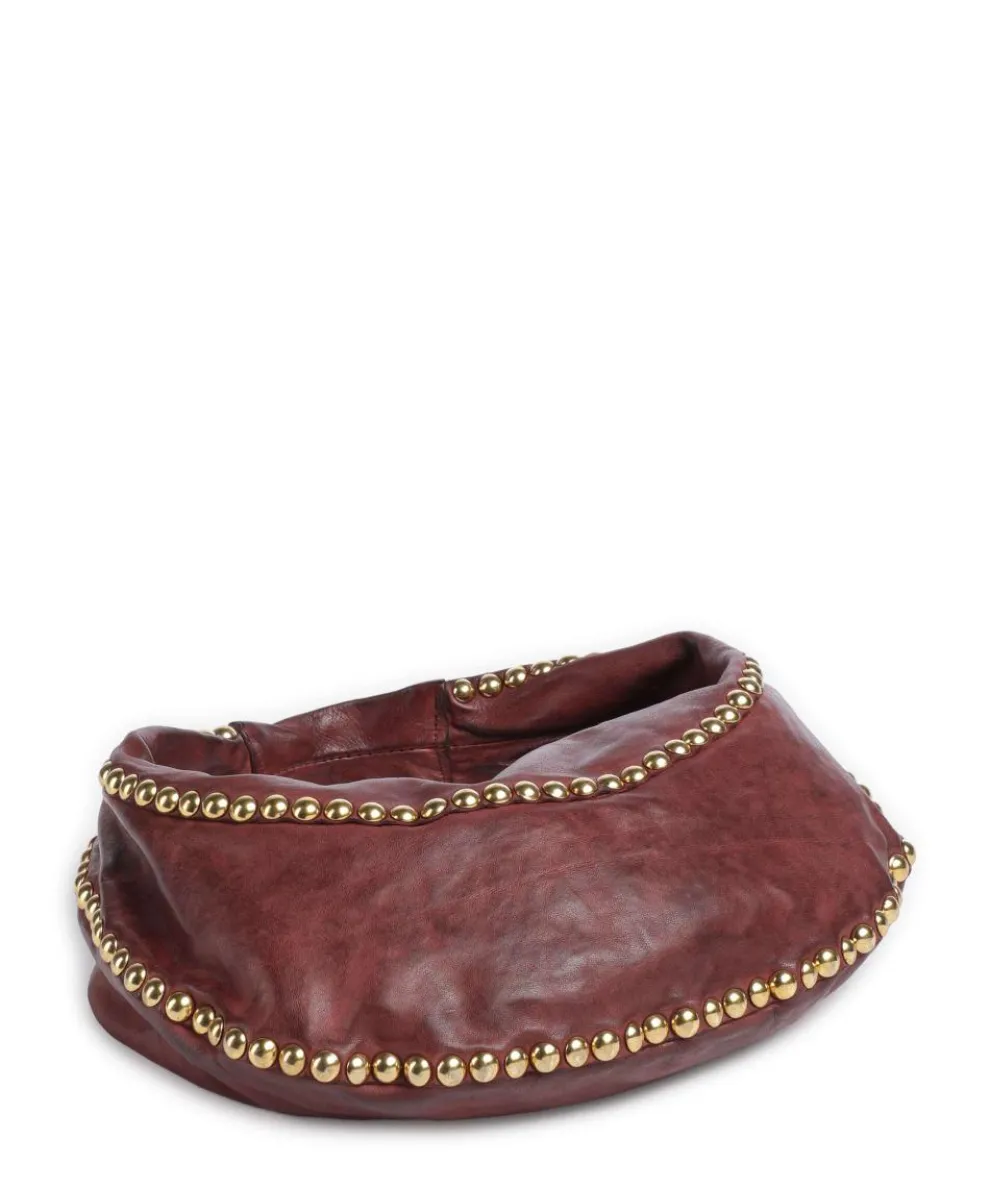 Beuteltasche fein genarbtes Rindsleder bordeaux