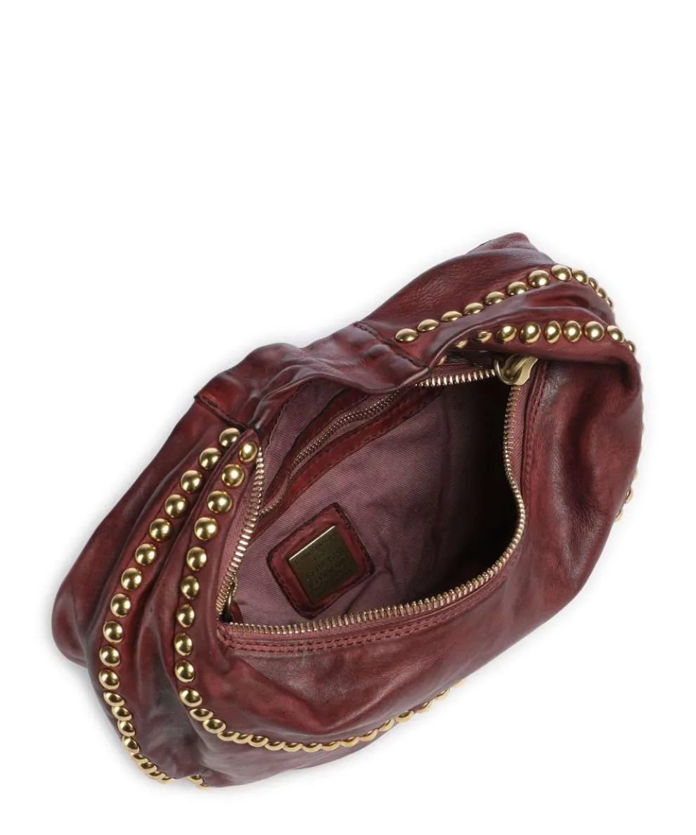 Beuteltasche fein genarbtes Rindsleder bordeaux