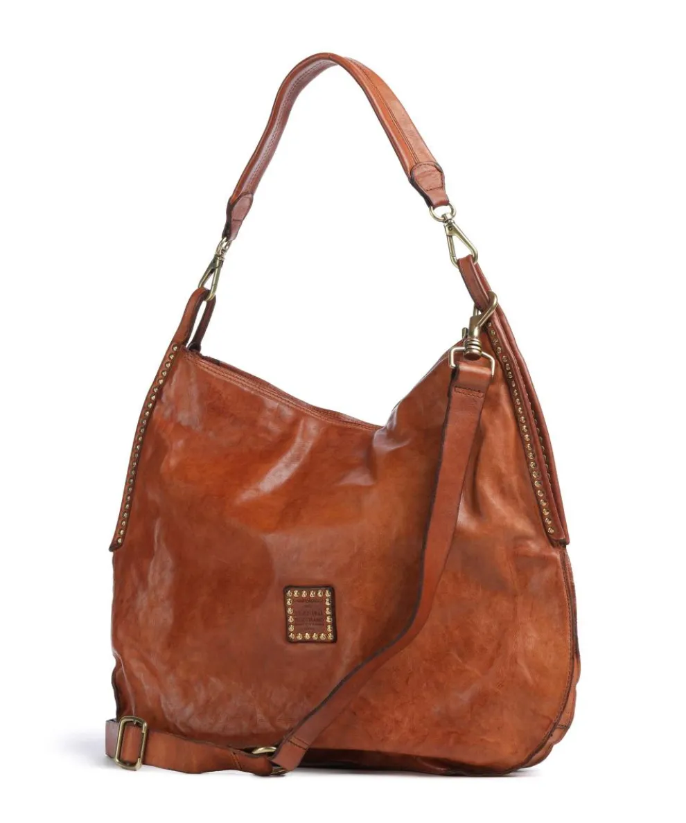 Beuteltasche fein genarbtes Rindsleder cognac