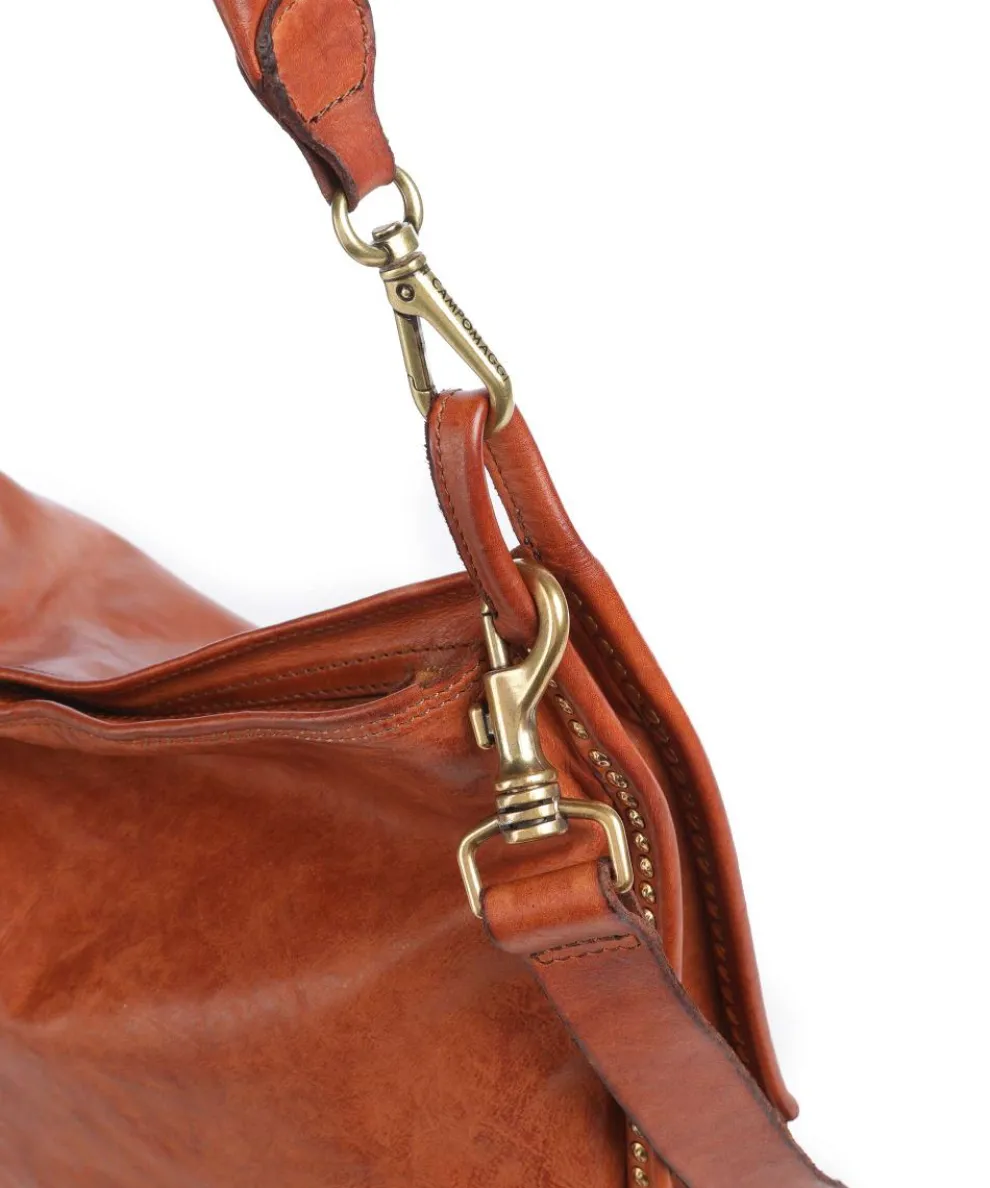 Beuteltasche fein genarbtes Rindsleder cognac
