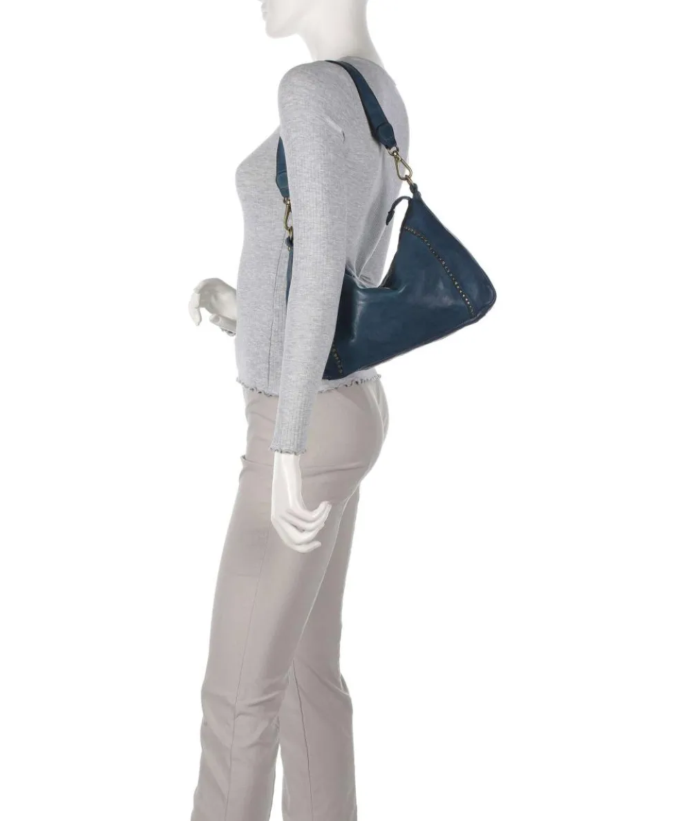 Beuteltasche Rindsleder dunkelblau