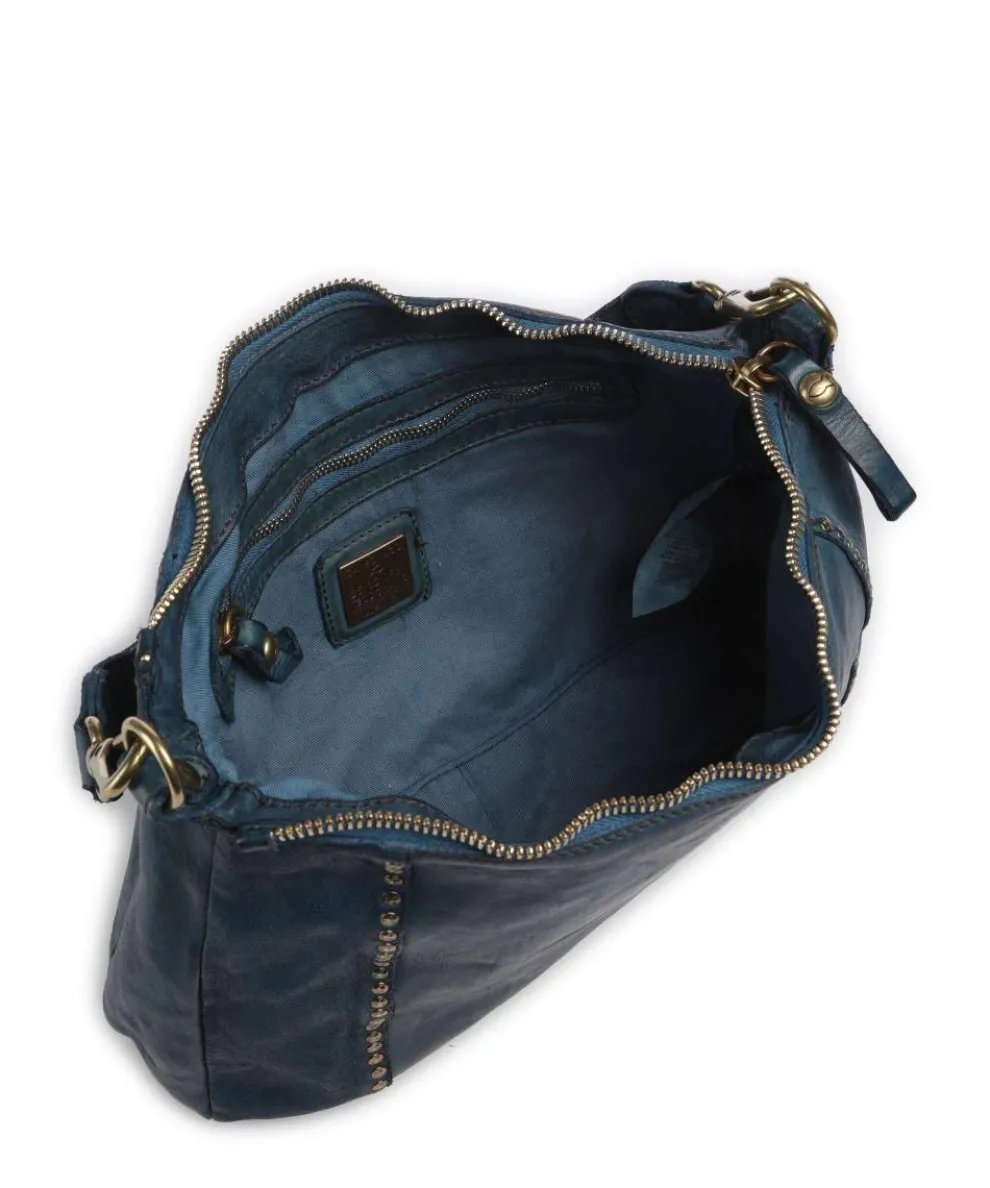 Beuteltasche Rindsleder dunkelblau