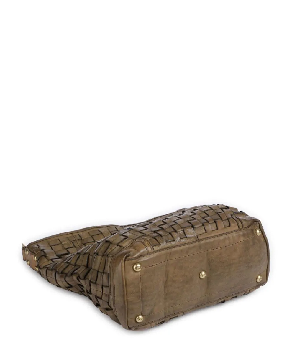 Beuteltasche Rindsleder khaki