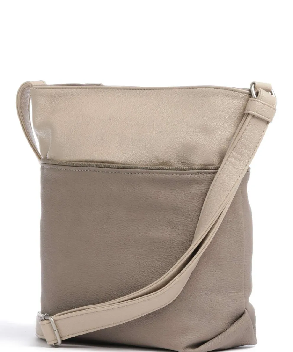 Jana J10 Schultertasche Lederimitat beige