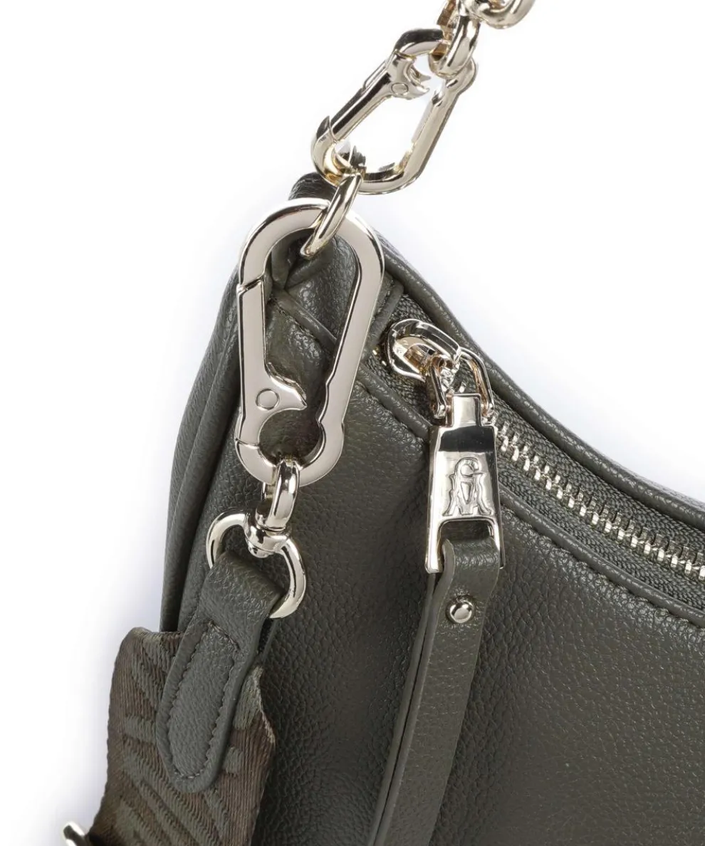 BHABIT Schultertasche Lederimitat khaki