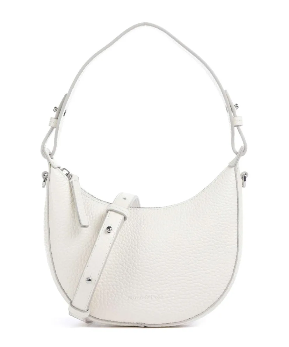 Bira Schultertasche genarbtes Rindsleder creme