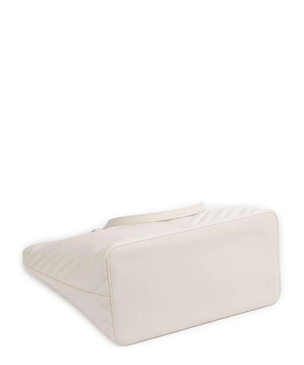 BJUDE Shopper Lederimitat elfenbein