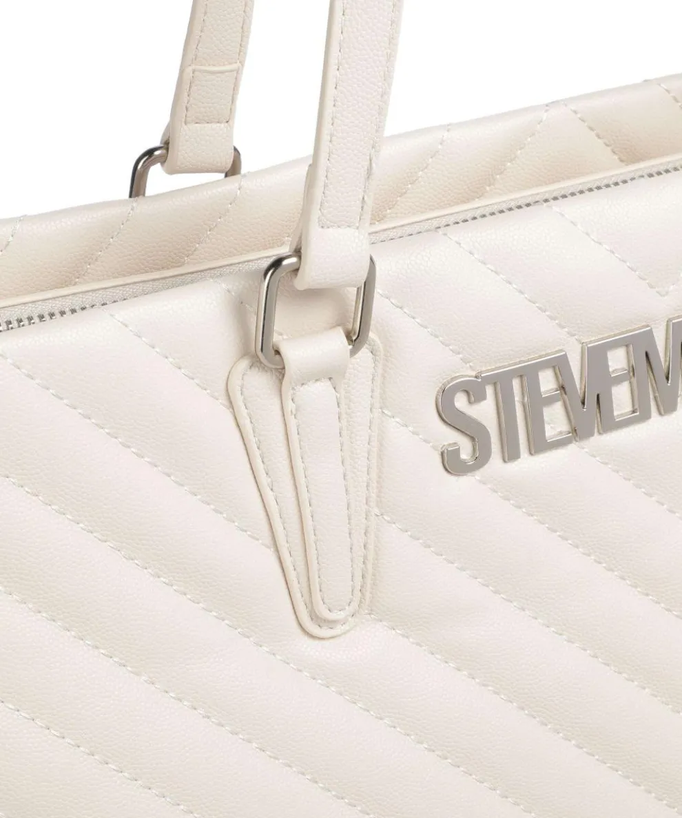 BJUDE Shopper Lederimitat elfenbein