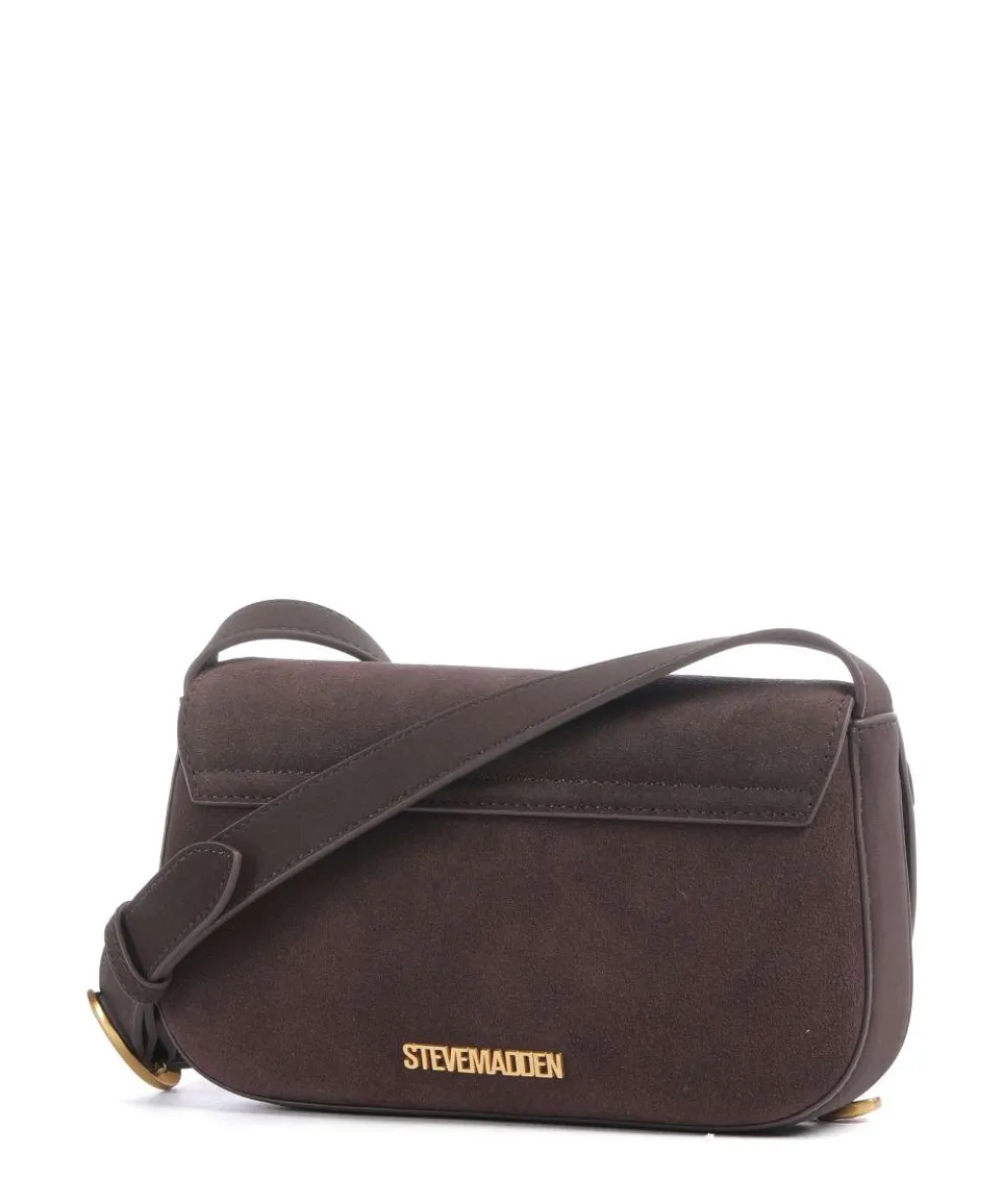 BKLARE Umhängetasche Wildleder dunkelbraun