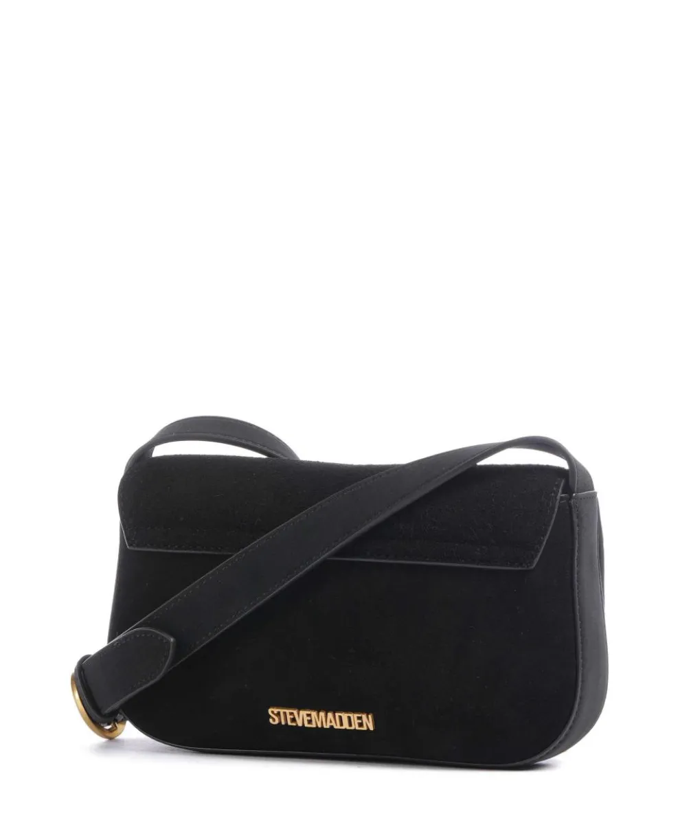 BKLARE Umhängetasche Wildleder schwarz