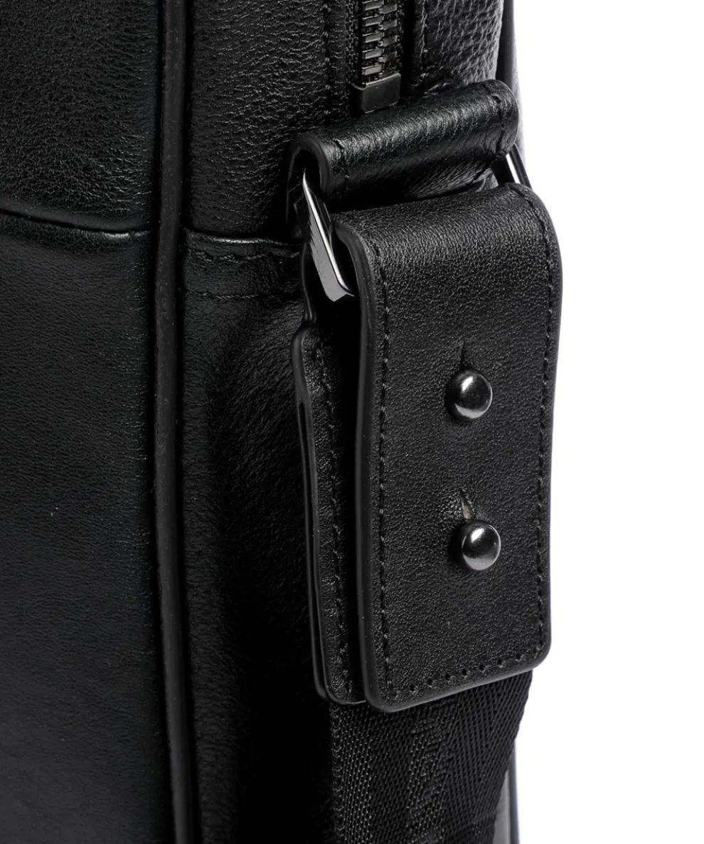 Black Square Aktentasche 15″ genarbtes Leder schwarz