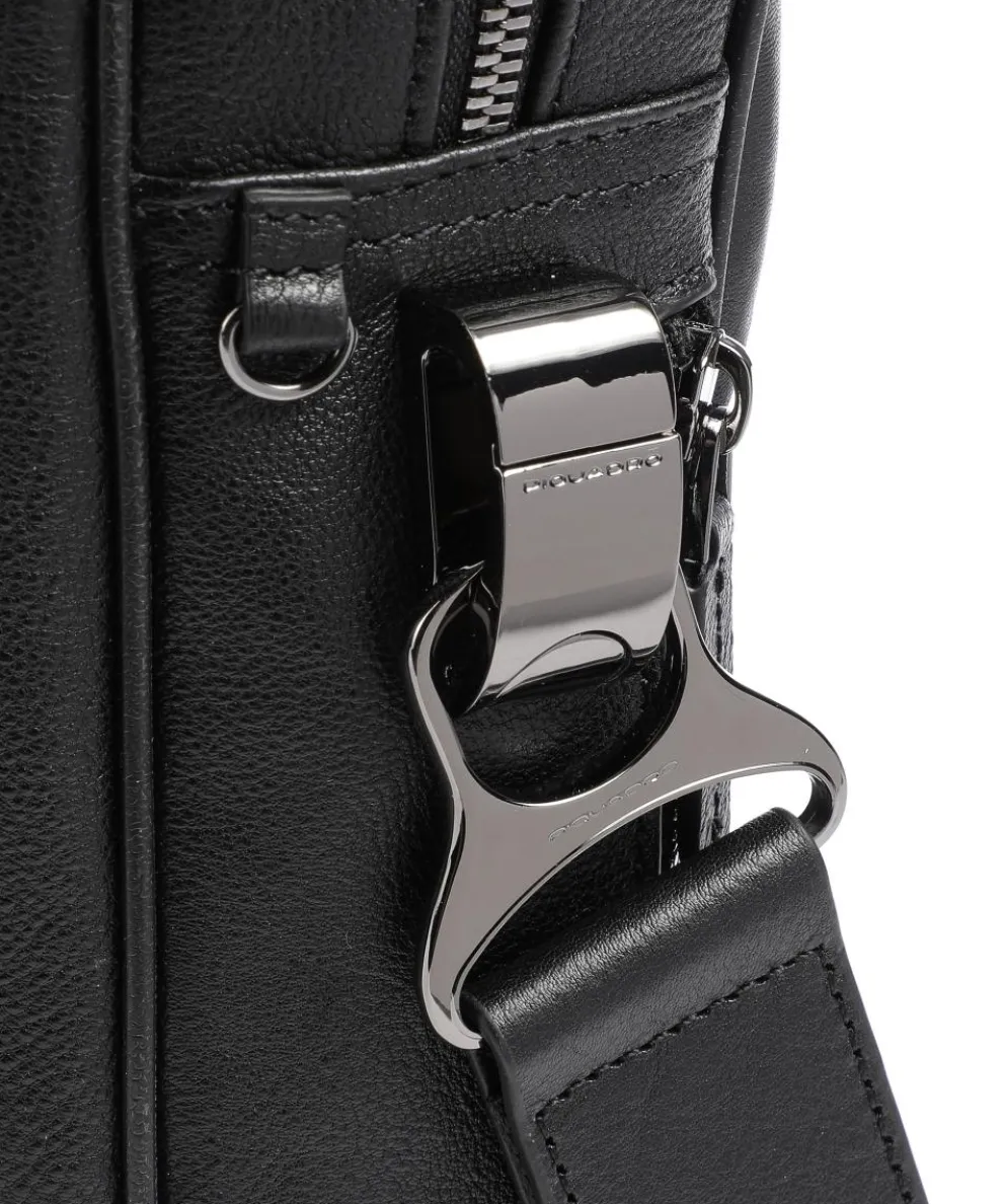 Black Square Aktentasche 15″ fein genarbtes Rindsleder schwarz