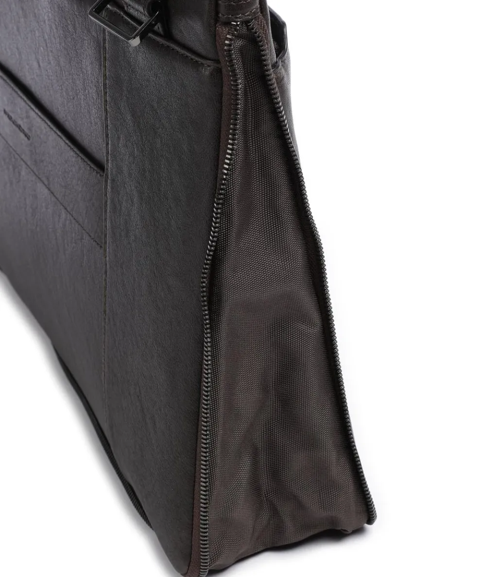 Black Square Aktentasche 15″ fein genarbtes Leder dunkelbraun