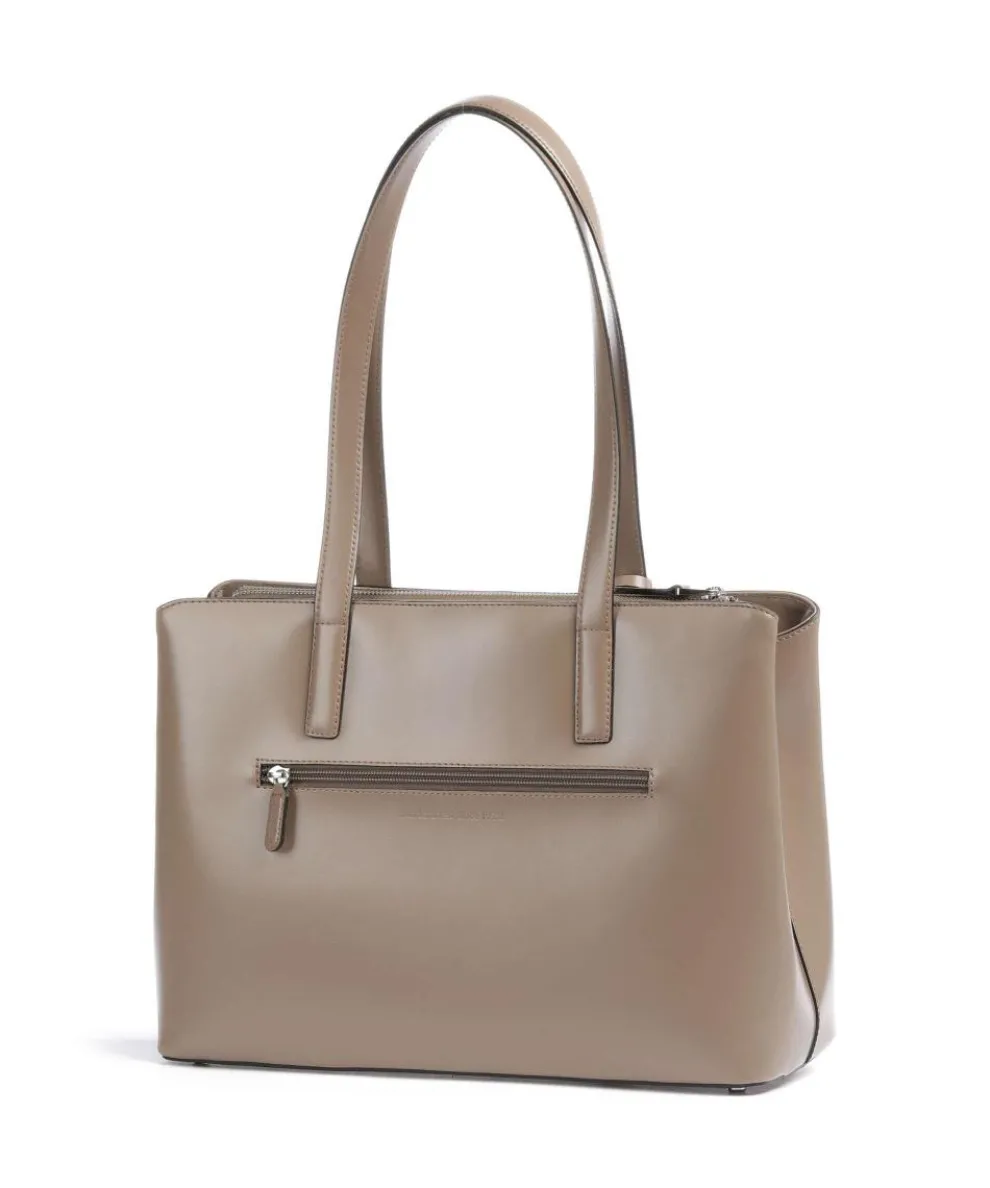 Black Tie Shopper glattes Rindsleder hellbraun