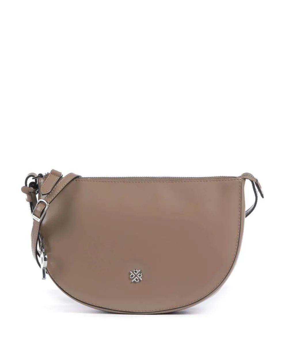 Black Tie Umhängetasche glattes Rindsleder hellbraun