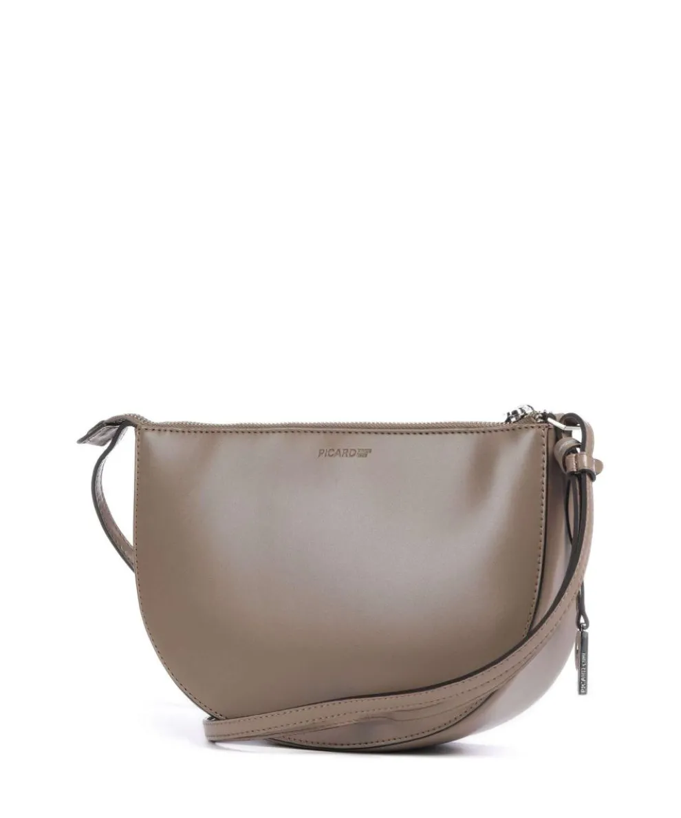 Black Tie Umhängetasche glattes Rindsleder hellbraun