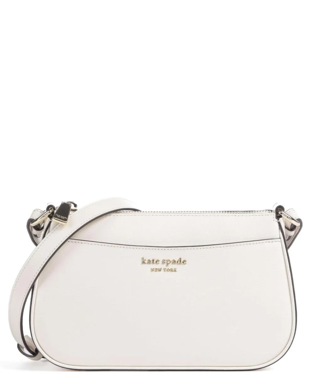 Bleecker Umhängetasche Saffiano-Rindsleder elfenbein