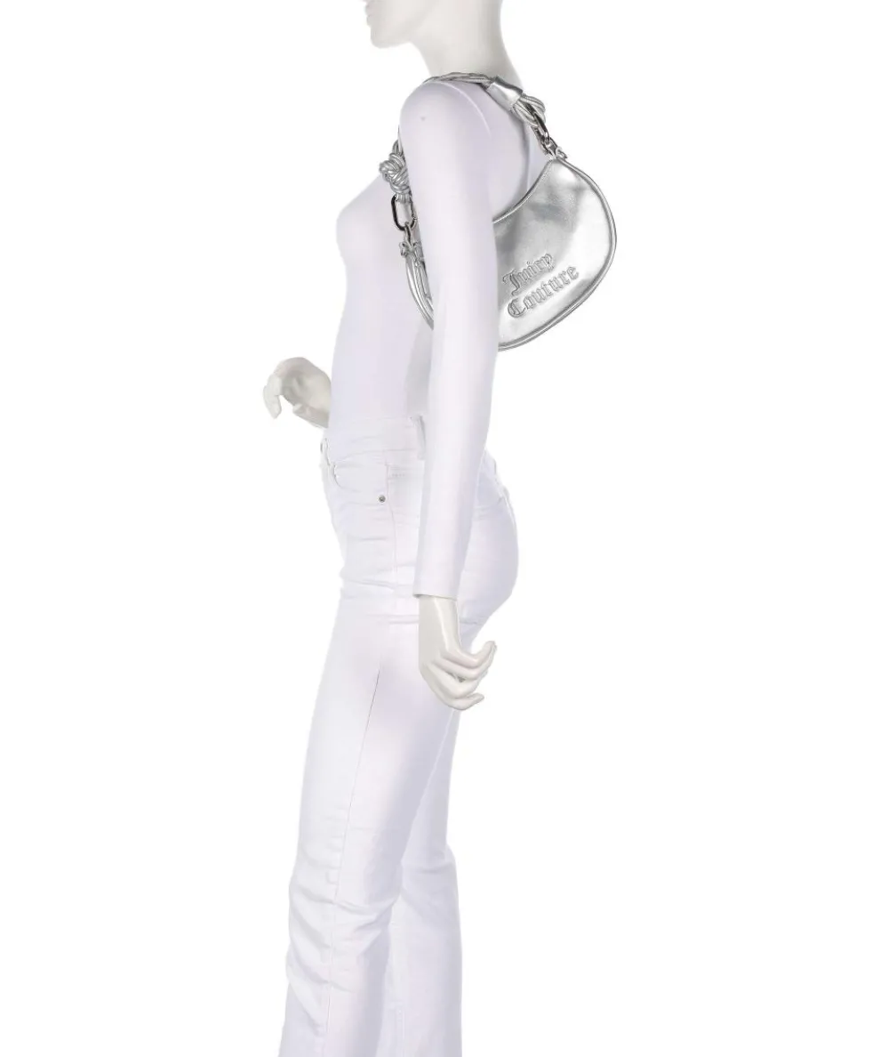 Blossom Twist S Schultertasche Lederimitat silber