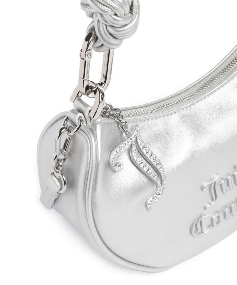 Blossom Twist S Schultertasche Lederimitat silber