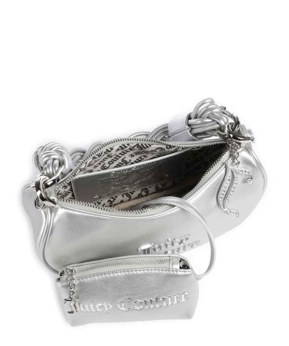 Blossom Twist S Schultertasche Lederimitat silber