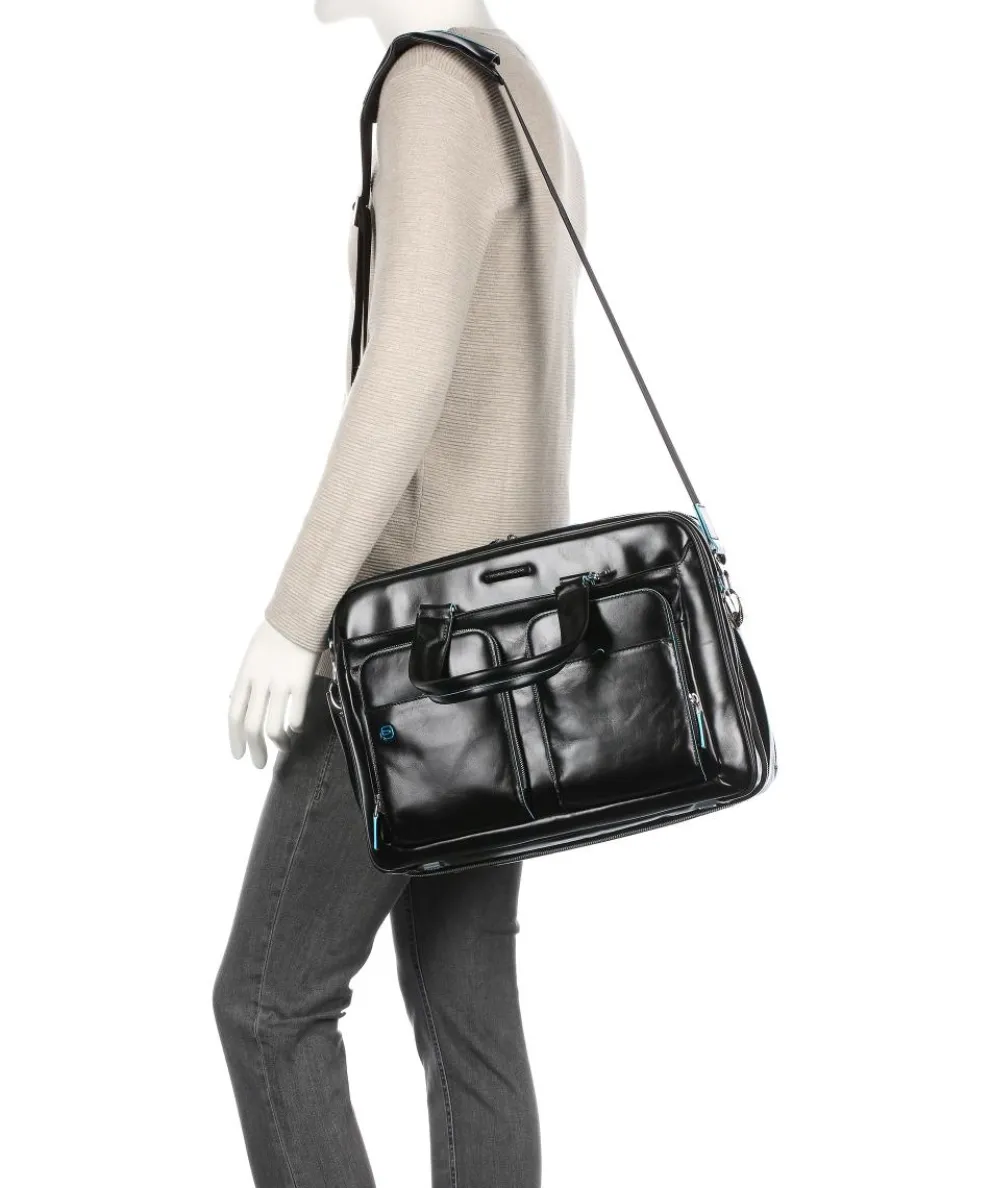 Blue Square Aktentasche 16″ Leder schwarz