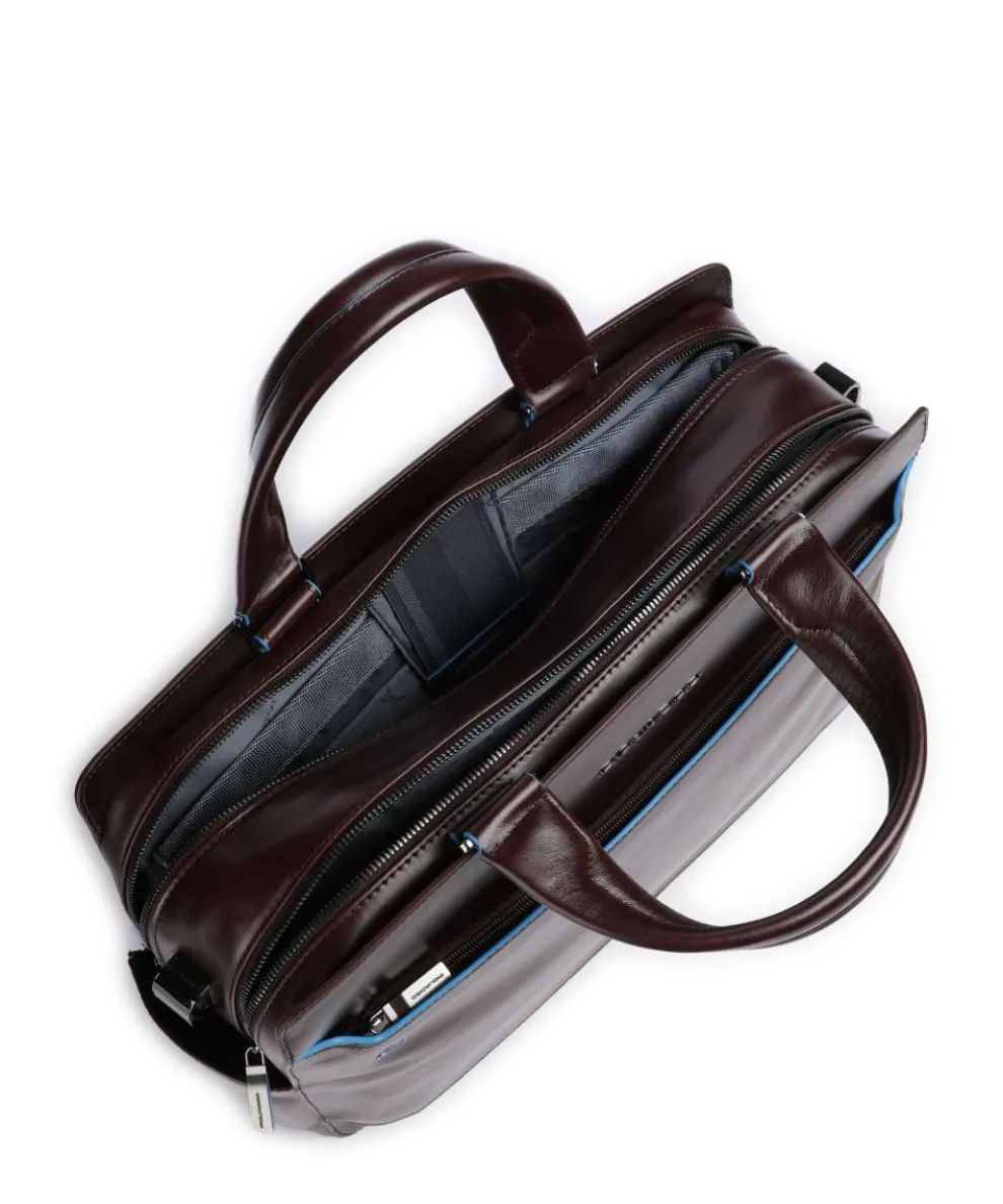 Blue Square Aktentasche 15″ fein genarbtes Rindsleder dunkelbraun