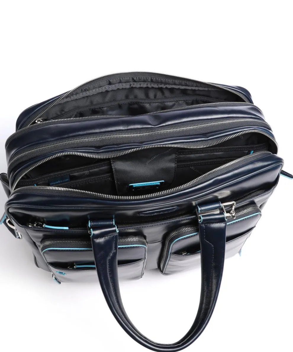 Blue Square Aktentasche 16″ Leder dunkelblau