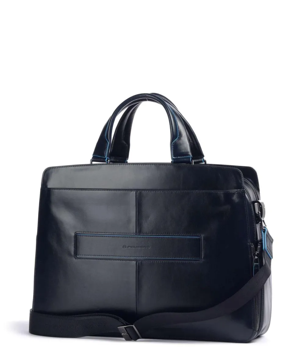 Blue Square Aktentasche 15″ fein genarbtes Rindsleder navy