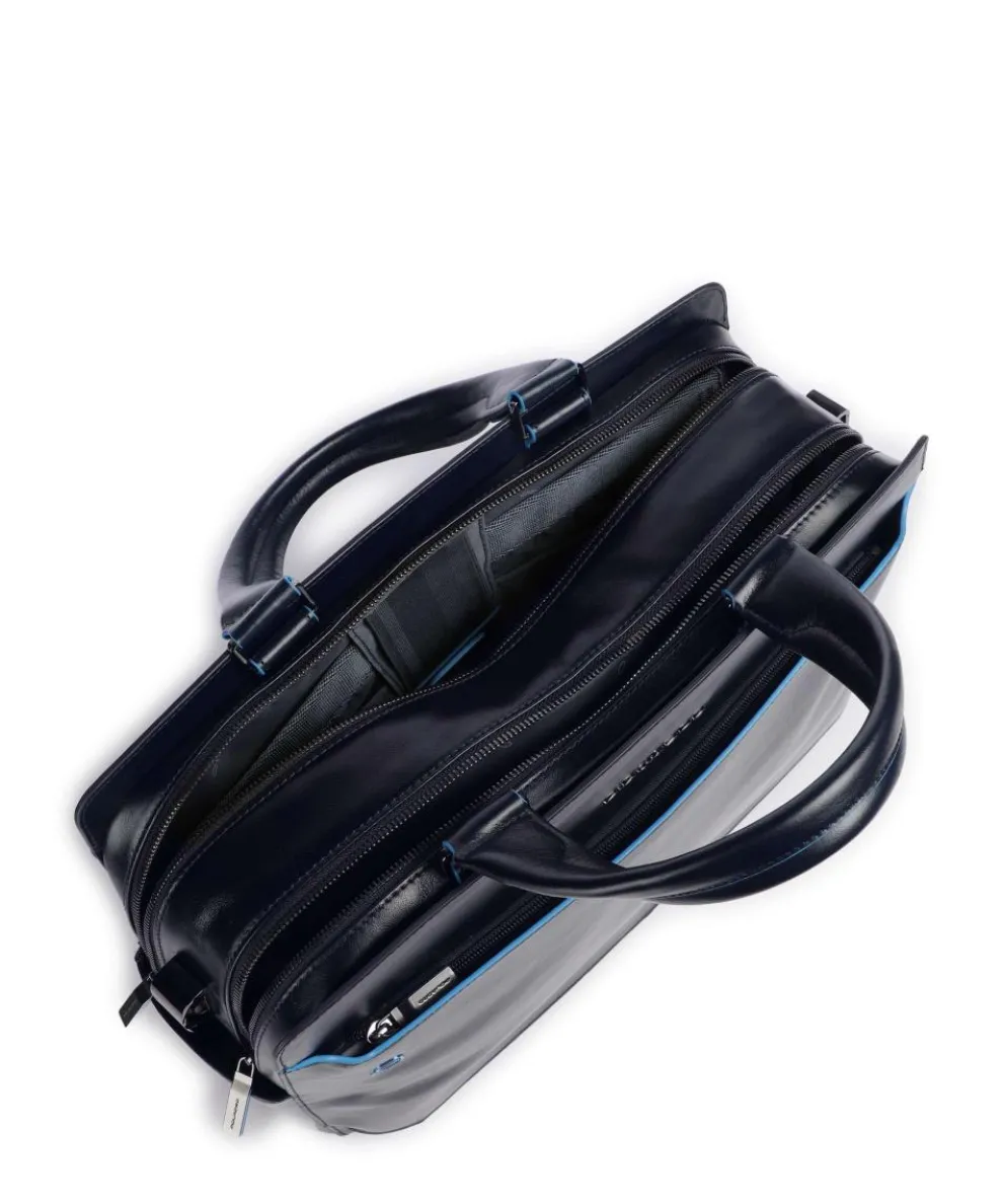 Blue Square Aktentasche 15″ fein genarbtes Rindsleder navy