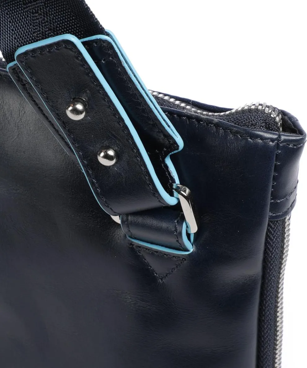 Blue Square Aktentasche 15″ glattes Leder dunkelblau