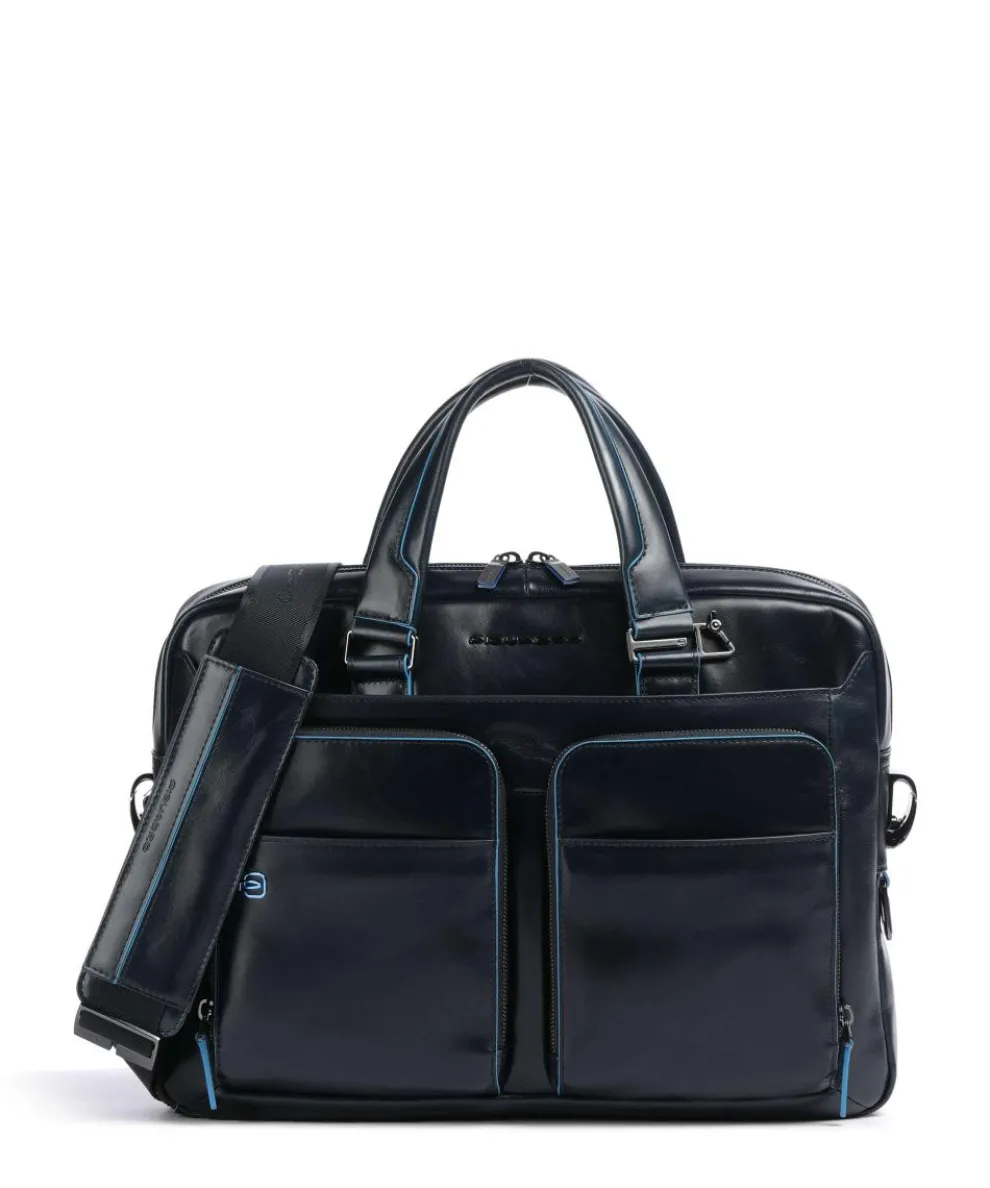 Blue Square Aktentasche 15″ Leder dunkelblau