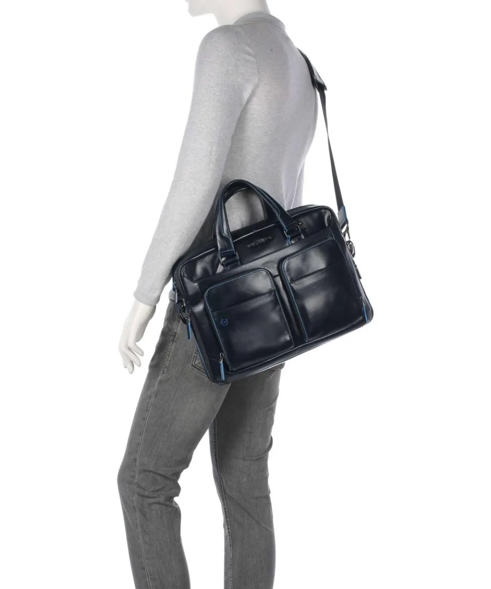 Blue Square Aktentasche 15″ Leder dunkelblau