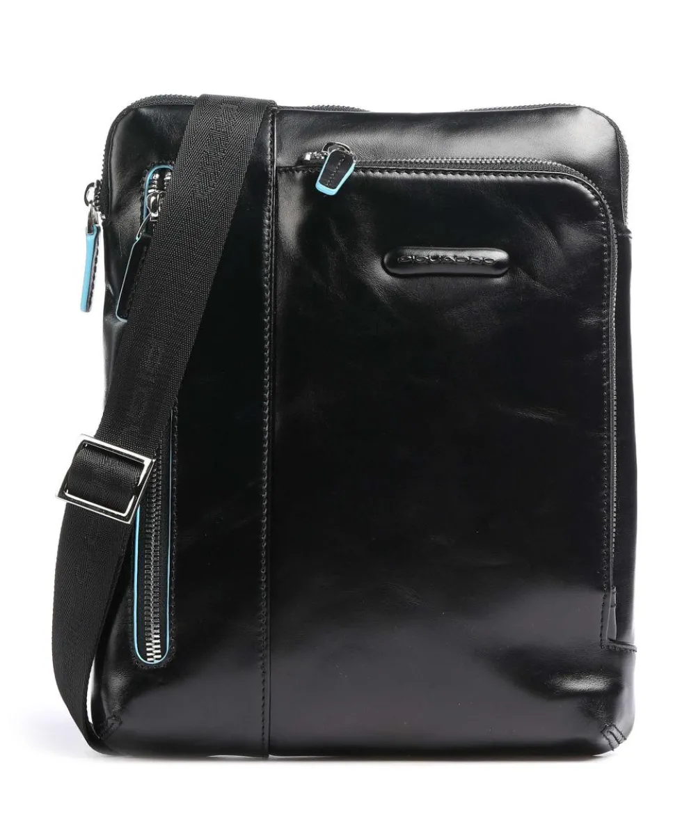 Blue Square Umhängetasche Leder schwarz